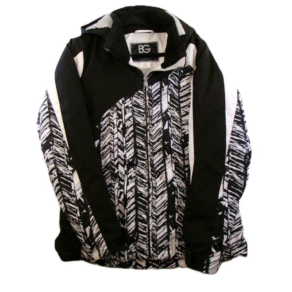 Boulder Gear Ski Jacket Womens Medium Black White Hooded Insulated
